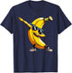 Dabbing Yellow Banana Funny Yellow Banana with Banana Motif , black T-Shirt - T-Shirt | Navy