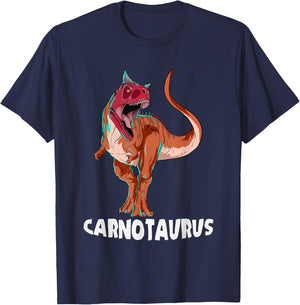 Carnotaurus Dinosaur Design T-Shirt - T-Shirt | Navy