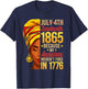 Juneteenth 1865 Because My Ancestors Werent Free 1776 T-Shirt - T-Shirt | Navy