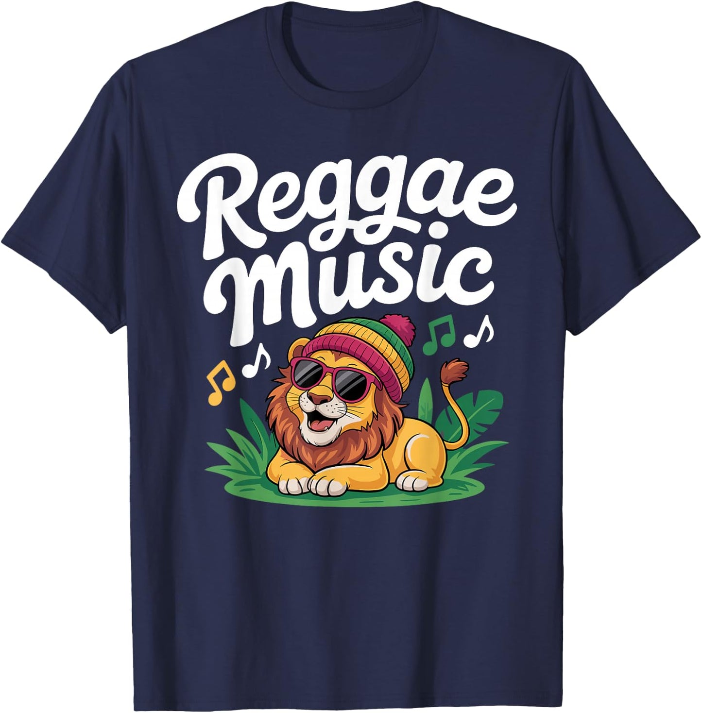 Funny Reggae Art Women Jamaican Rasta Rastafari T-Shirt - T-Shirt | Navy