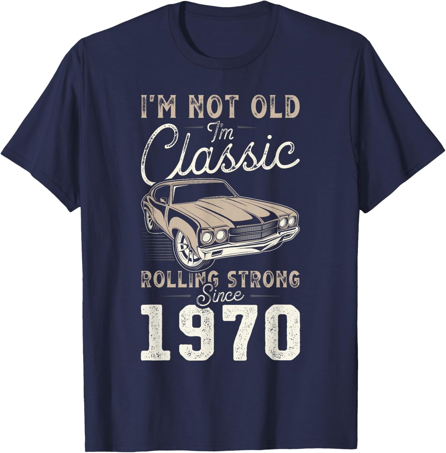 Oldtimer Jahrgang 1970 56. Geburtstag T-Shirt - T-Shirt | Navy