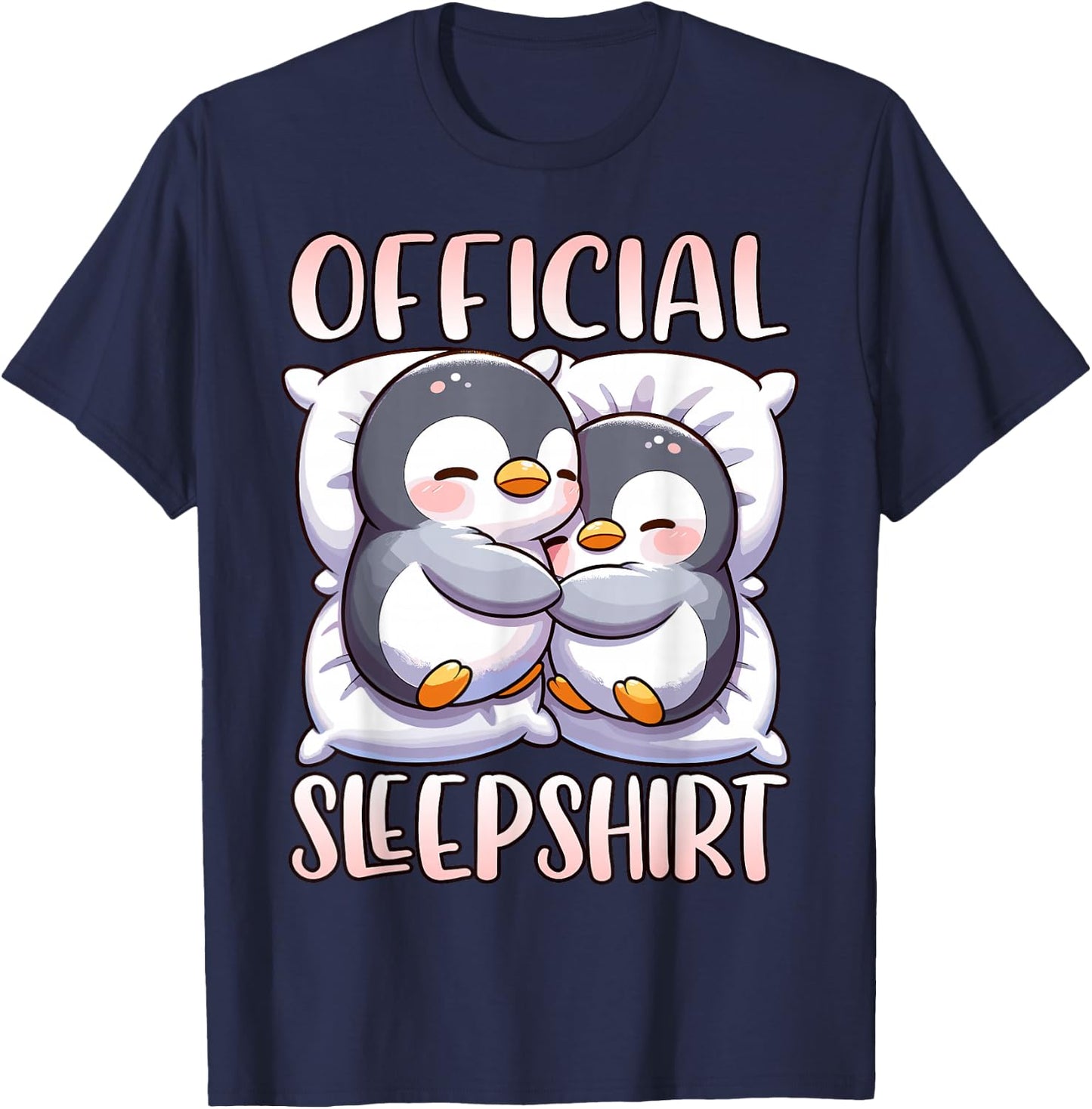 Sleep Penguin, Official Sleepshirt, Nightshirt & Sleeping T-Shirt - T-Shirt | Navy
