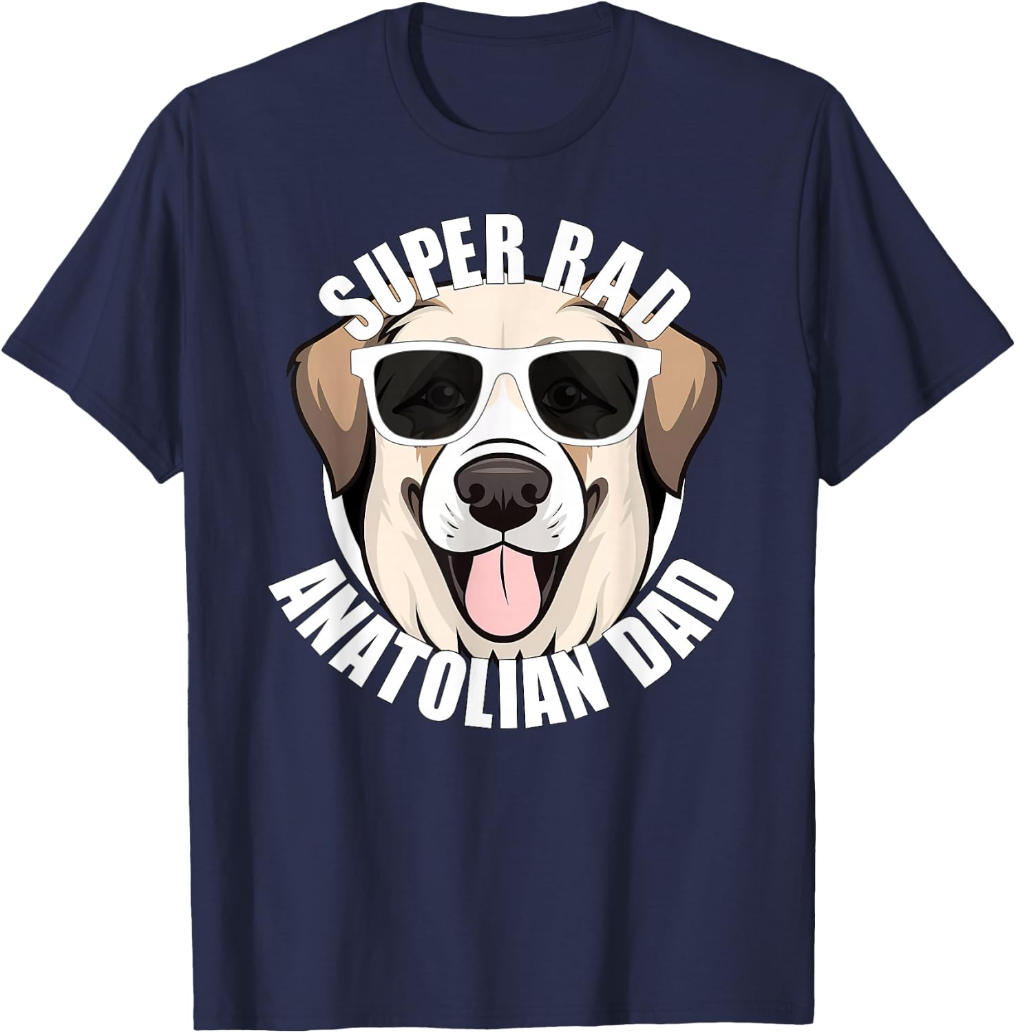 Anatolian Shepherd Dad Funny Father’s Day Dog Father T-Shirt - T-Shirt | Navy