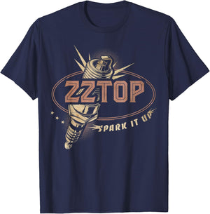 ZZ Top Spark it Up T-Shirt - T-Shirt | Navy