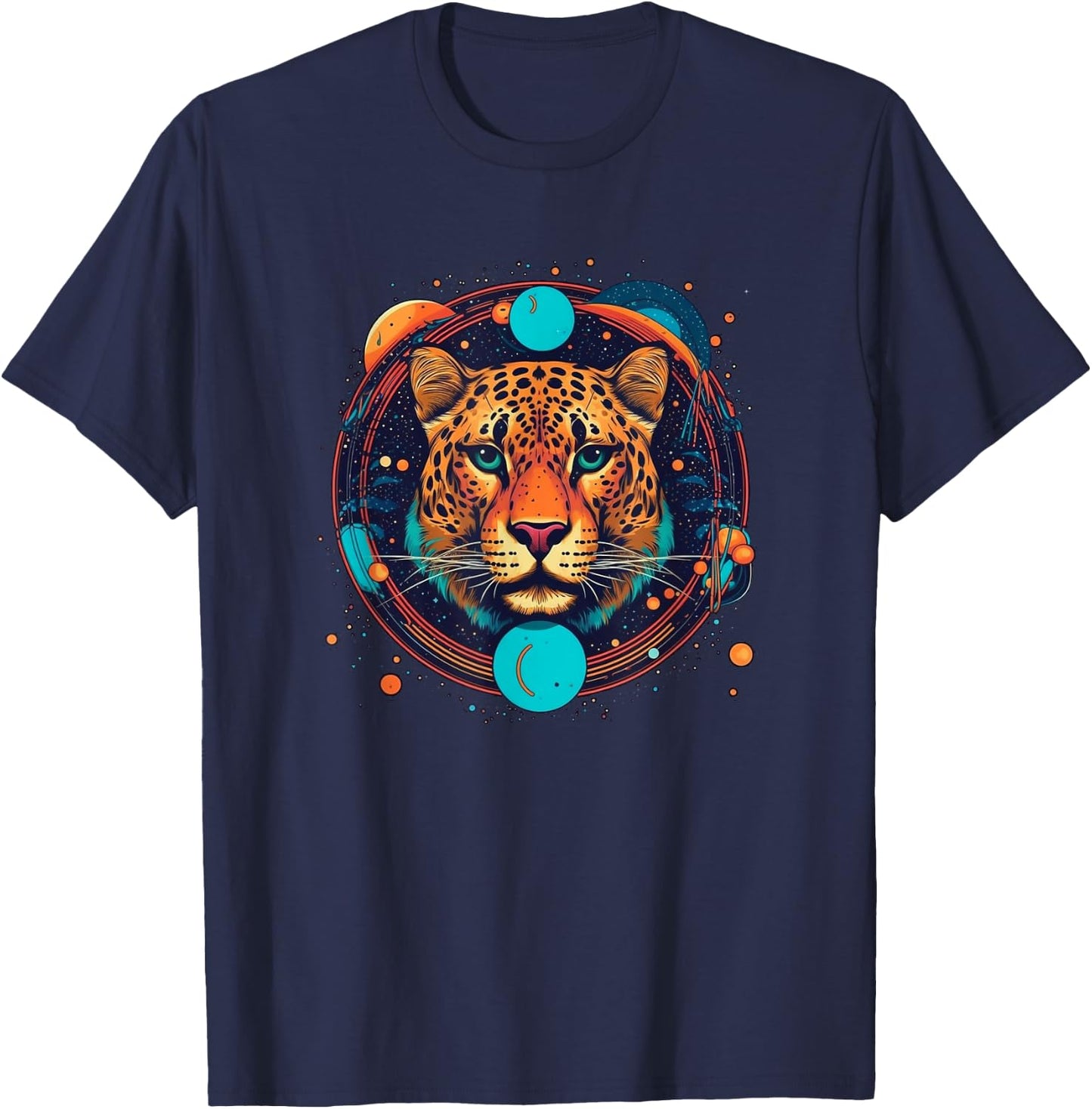 Leopard Wild Animal Leopard Men Women Kids T-Shirt - T-Shirt | Navy