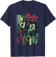 Buffy The Vampire Slayer Sunnydale High Vintage Collage , Black, S T-Shirt - T-Shirt | Navy