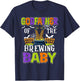 Godfather Of The Brewing Baby Halloween Witch Baby Funny T-Shirt - T-Shirt | Navy