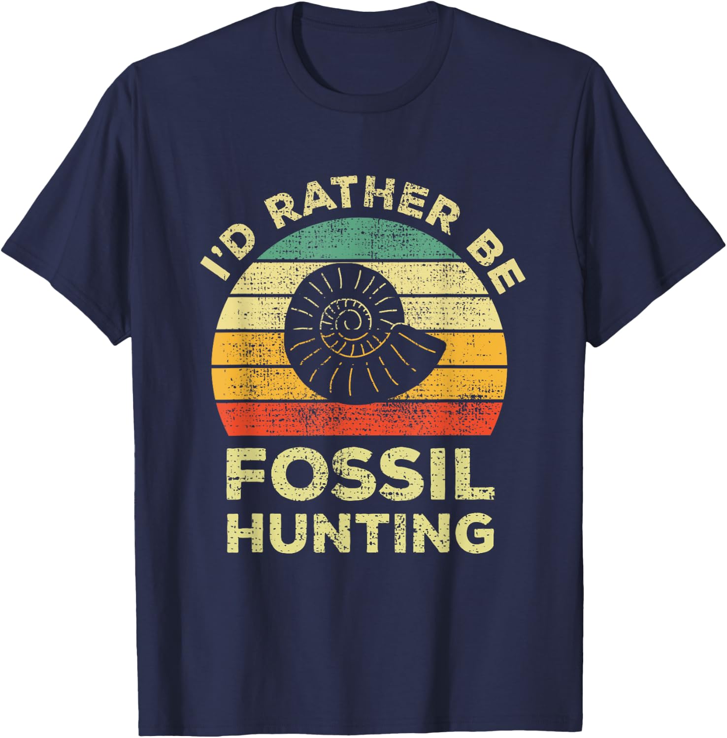 I'd rather look for fossils T-Shirt - T-Shirt | Navy