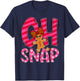 Oh Snap Gingerbread Cute Christmas Cookie Baking Team T-Shirt - T-Shirt | Navy