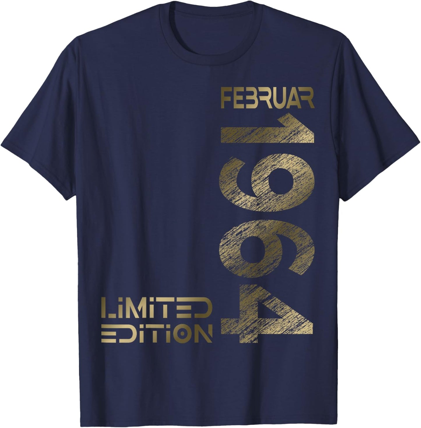 February 1964 Man Woman 60th Birthday Limited Edition , black T-Shirt - T-Shirt | Navy