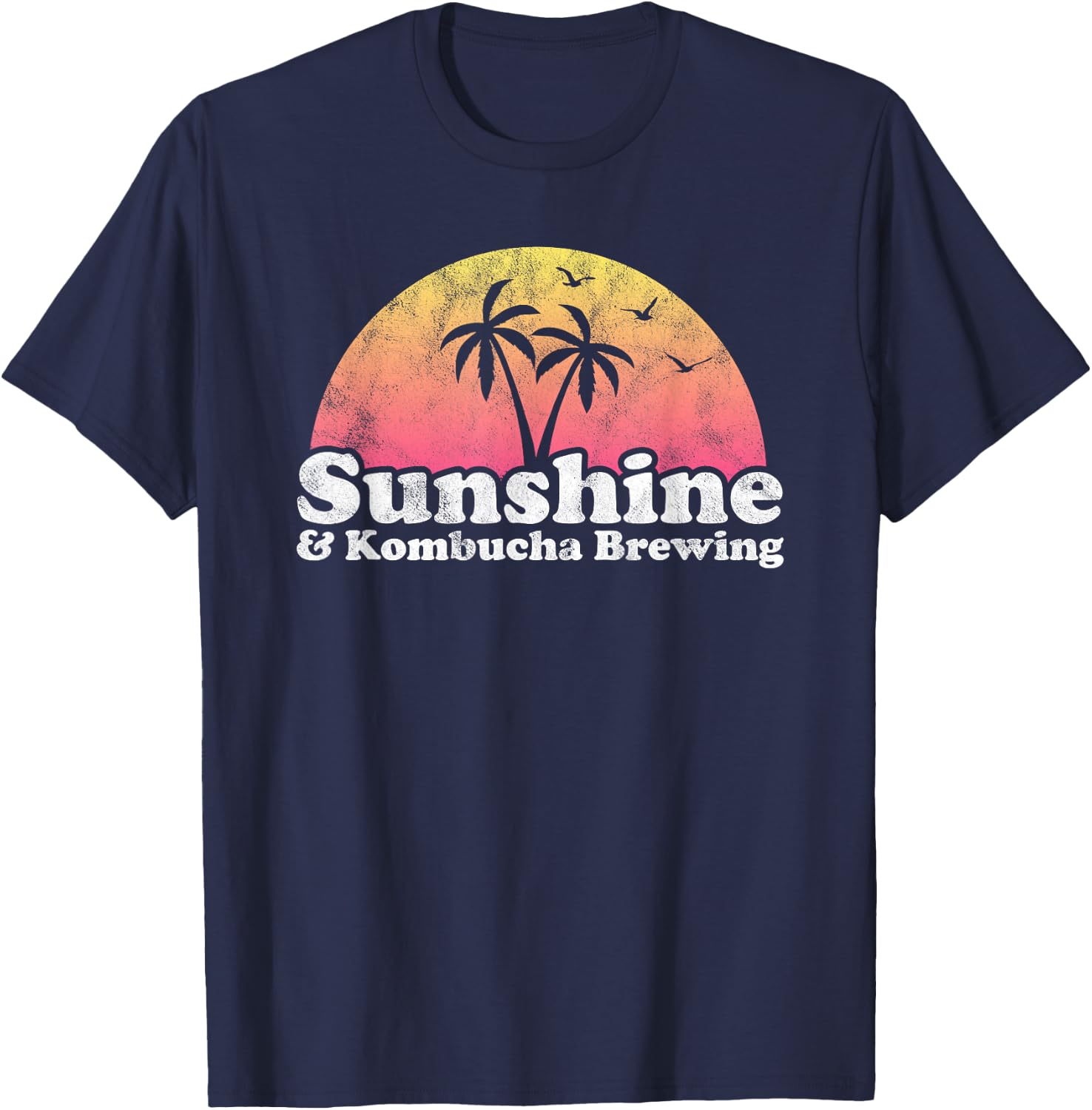 Sunshine and Kombucha Brewing Women T-Shirt - T-Shirt | Navy