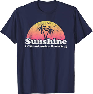 Sunshine and Kombucha Brewing Women T-Shirt - T-Shirt | Navy