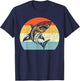 Shark Vintage Retro Throwback Vacation T-Shirt - T-Shirt | Navy