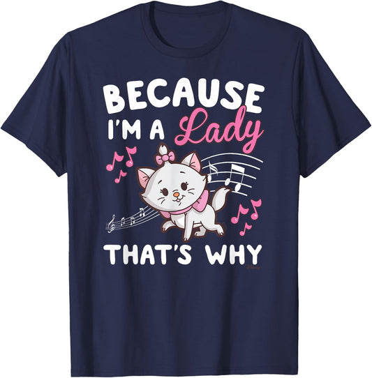 The Aristocats - Because I'm A Lady Marie T-Shirt - T-Shirt | Navy