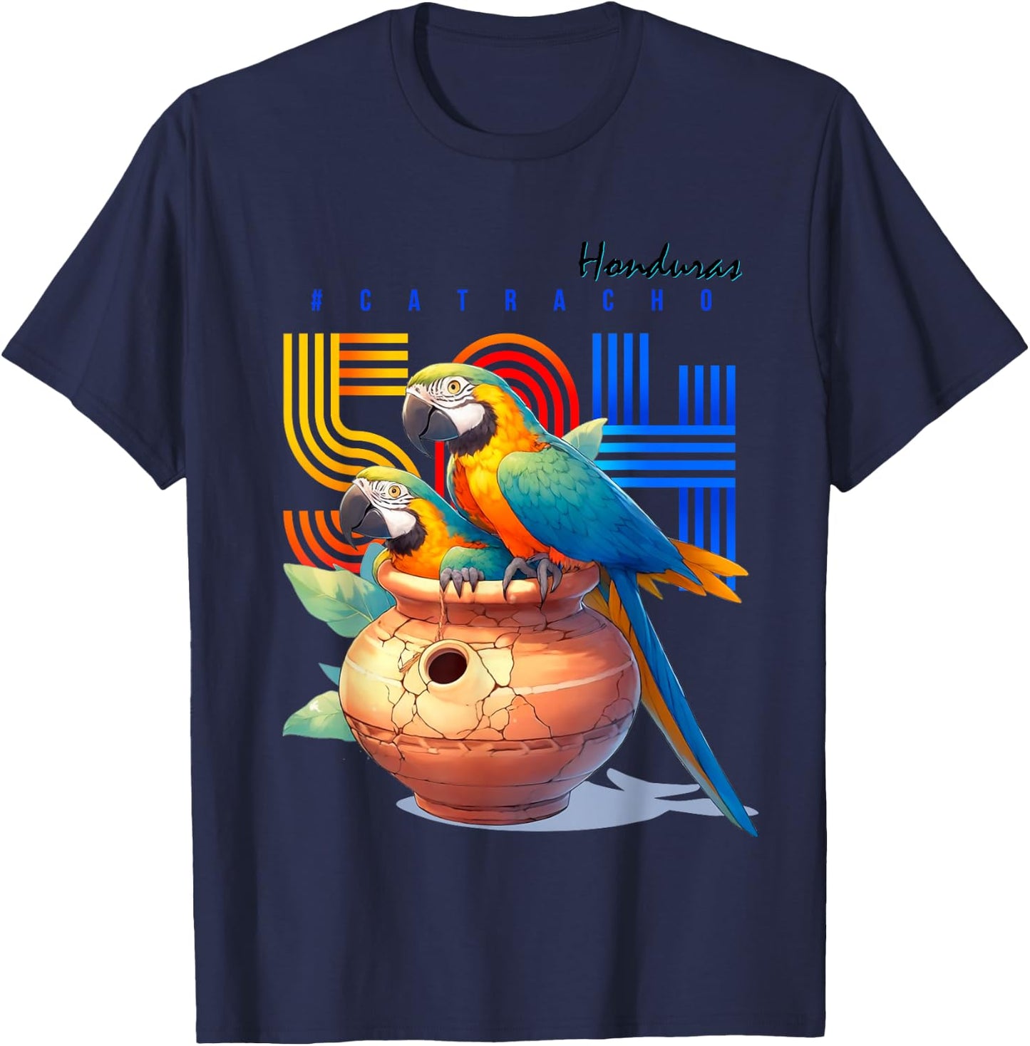 Honduras catracho 504 parrots T-Shirt - T-Shirt | Navy