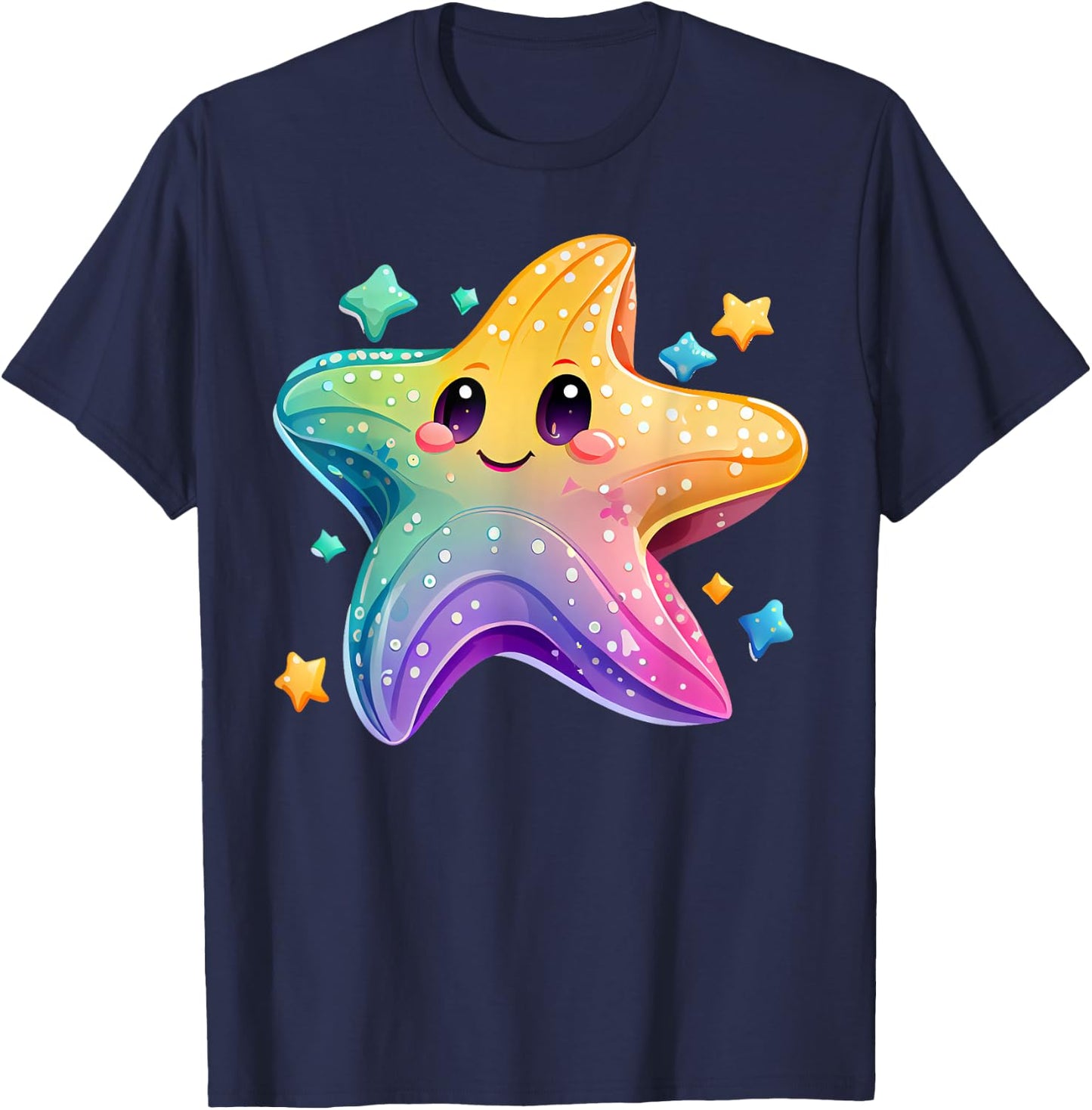 Starfish Costume Adult Women Children Starfish T-Shirt - T-Shirt | Navy