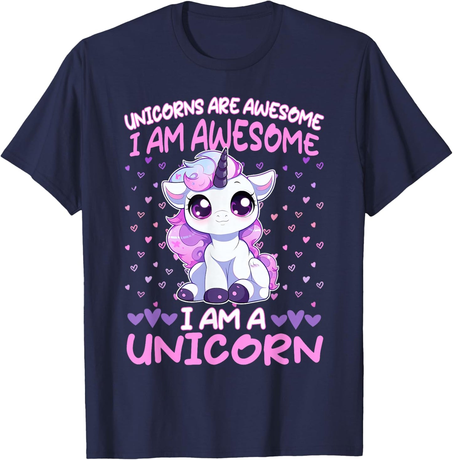 Unicorn Awesome Quote sweet unicorns daughter T-Shirt - T-Shirt | Navy