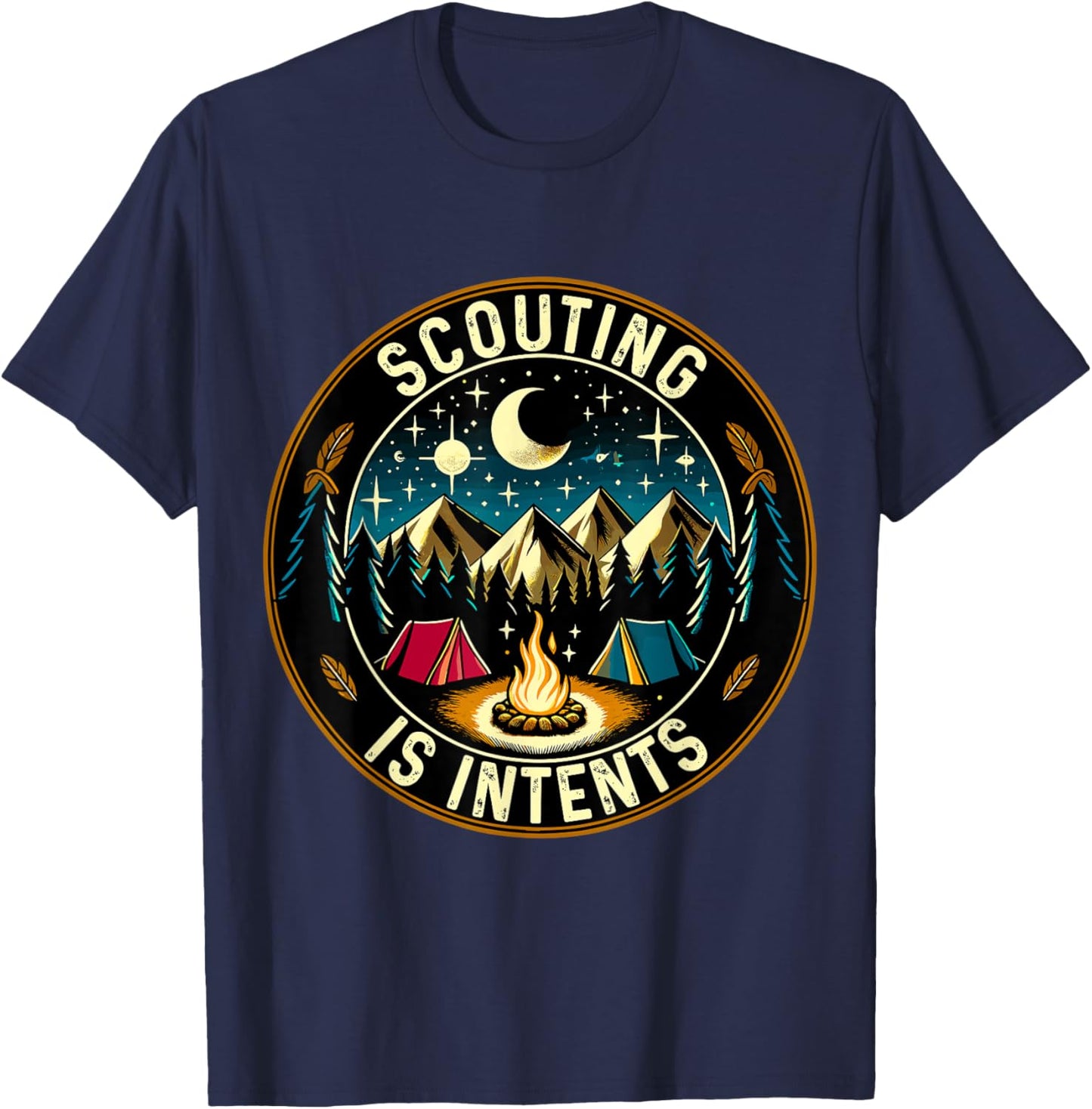 Scouting is Intents Scout Camper Camping T-Shirt - T-Shirt | Navy