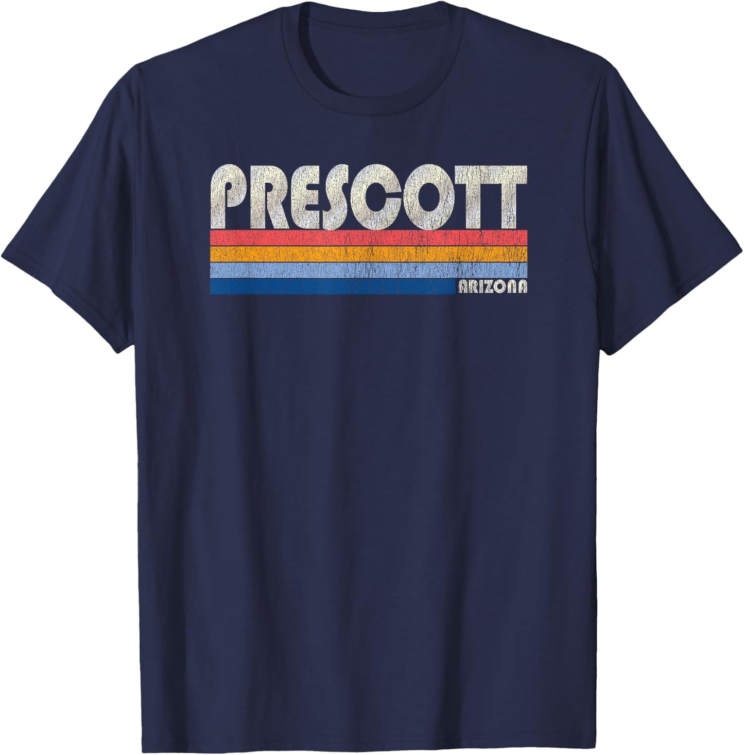 Vintage 70s 80s Style Prescott AZ T-Shirt - T-Shirt | Navy