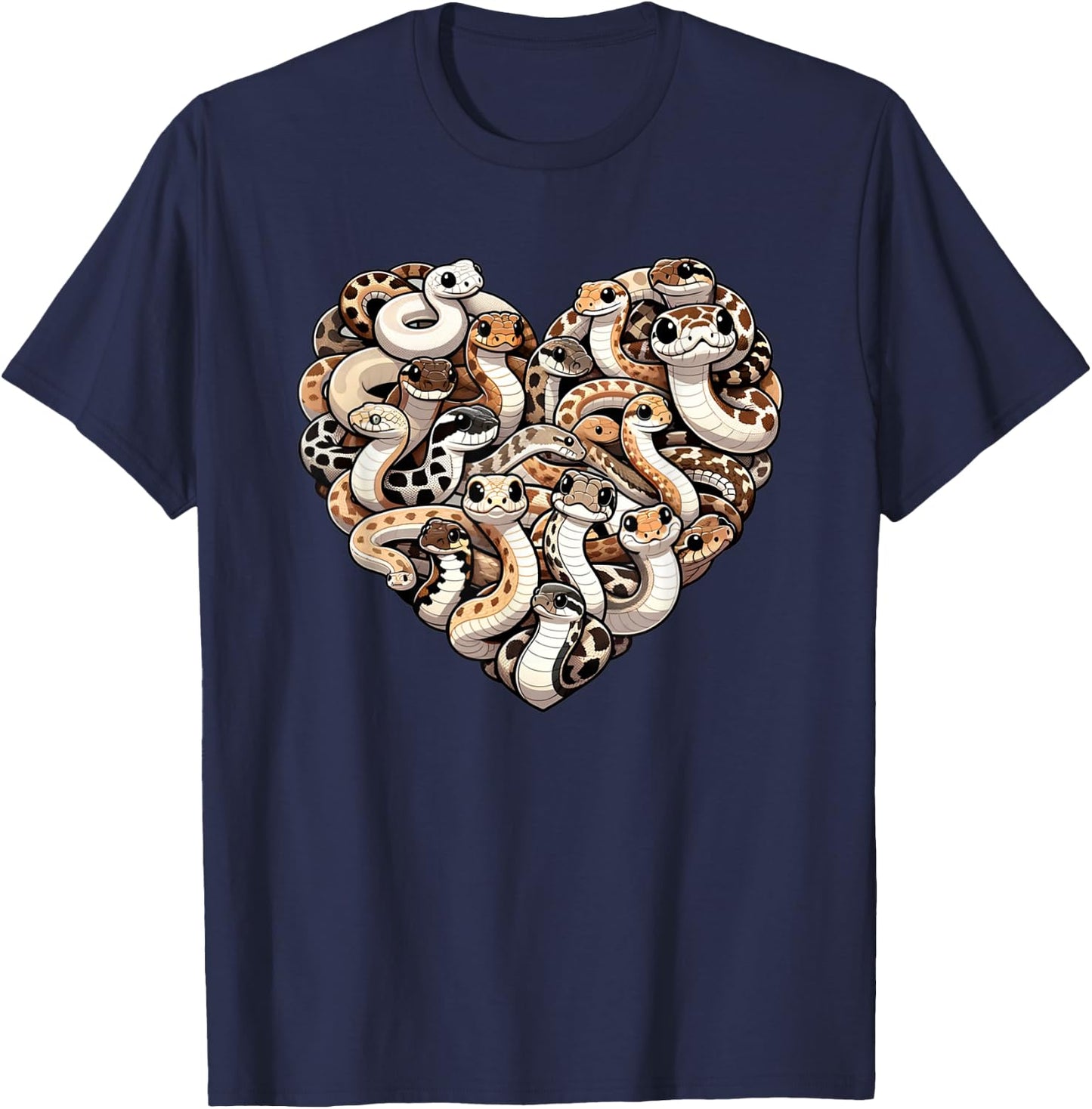 Hognose Snake Lover Puff Adder Snakes T-Shirt - T-Shirt | Navy
