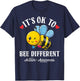 Autism Awareness Bee It's Ok to Be Different Autistic Bees T-Shirt - T-Shirt | Navy