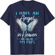 Pops I Have Angel in Heaven Love Family Remembrance T-Shirt - T-Shirt | Navy