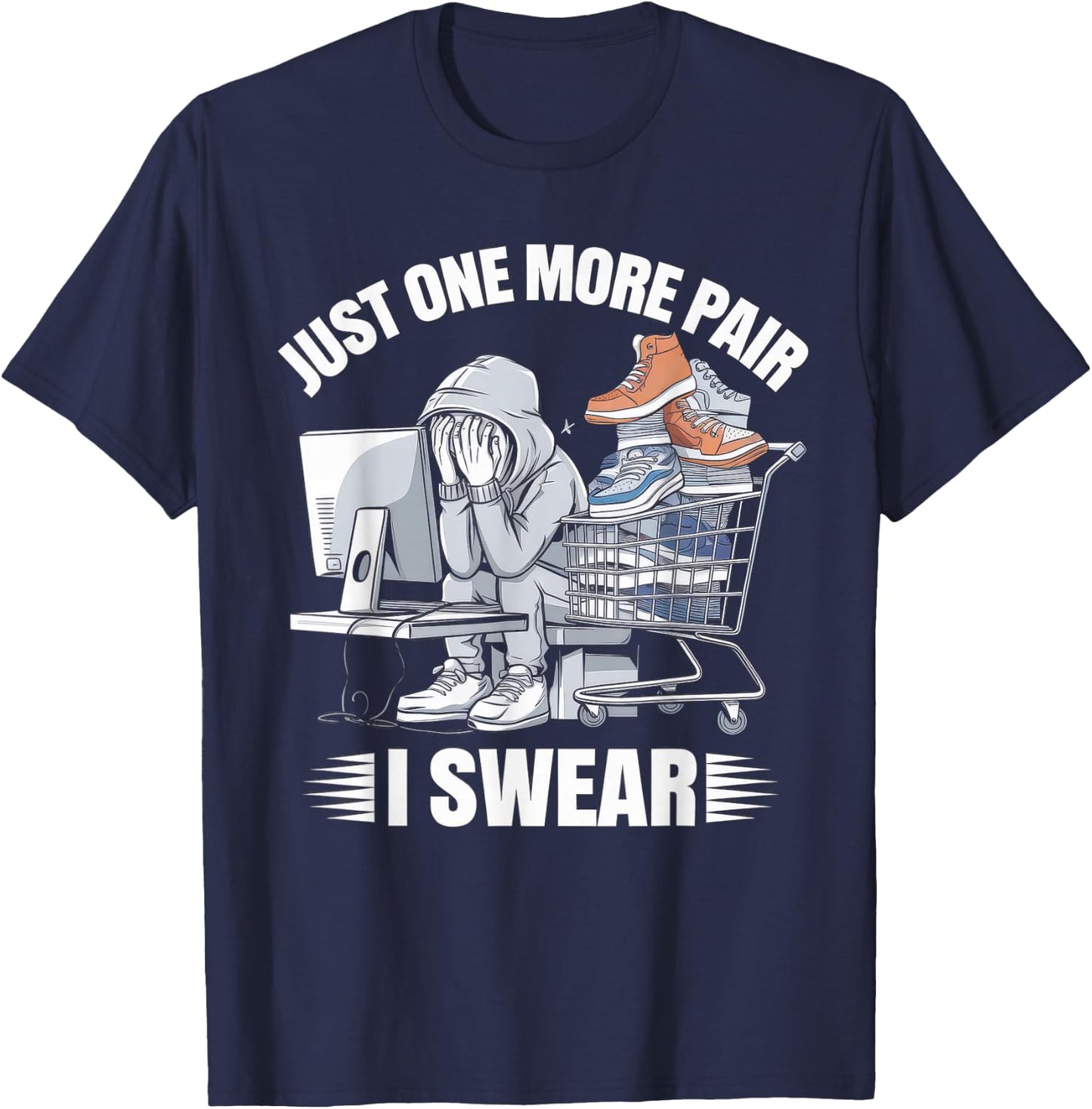 Sneaker Sneakerhead Streetwear Urban T-Shirt - T-Shirt | Navy