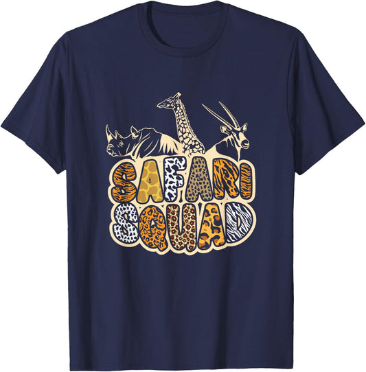 Safari Squad African Halloween T-Shirt - T-Shirt | Navy