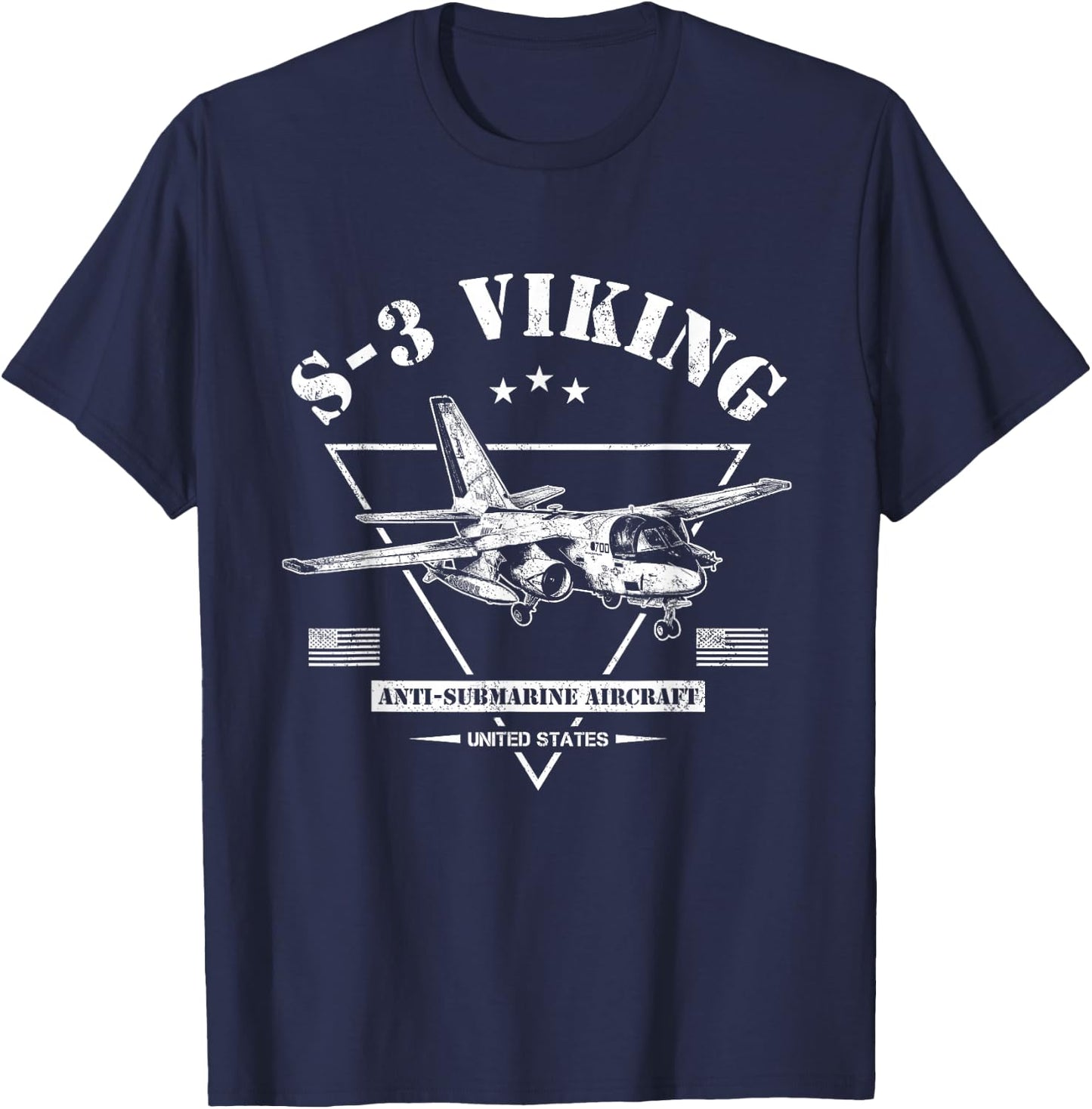 S-3 Viking Aircraft T-Shirt - T-Shirt | Navy