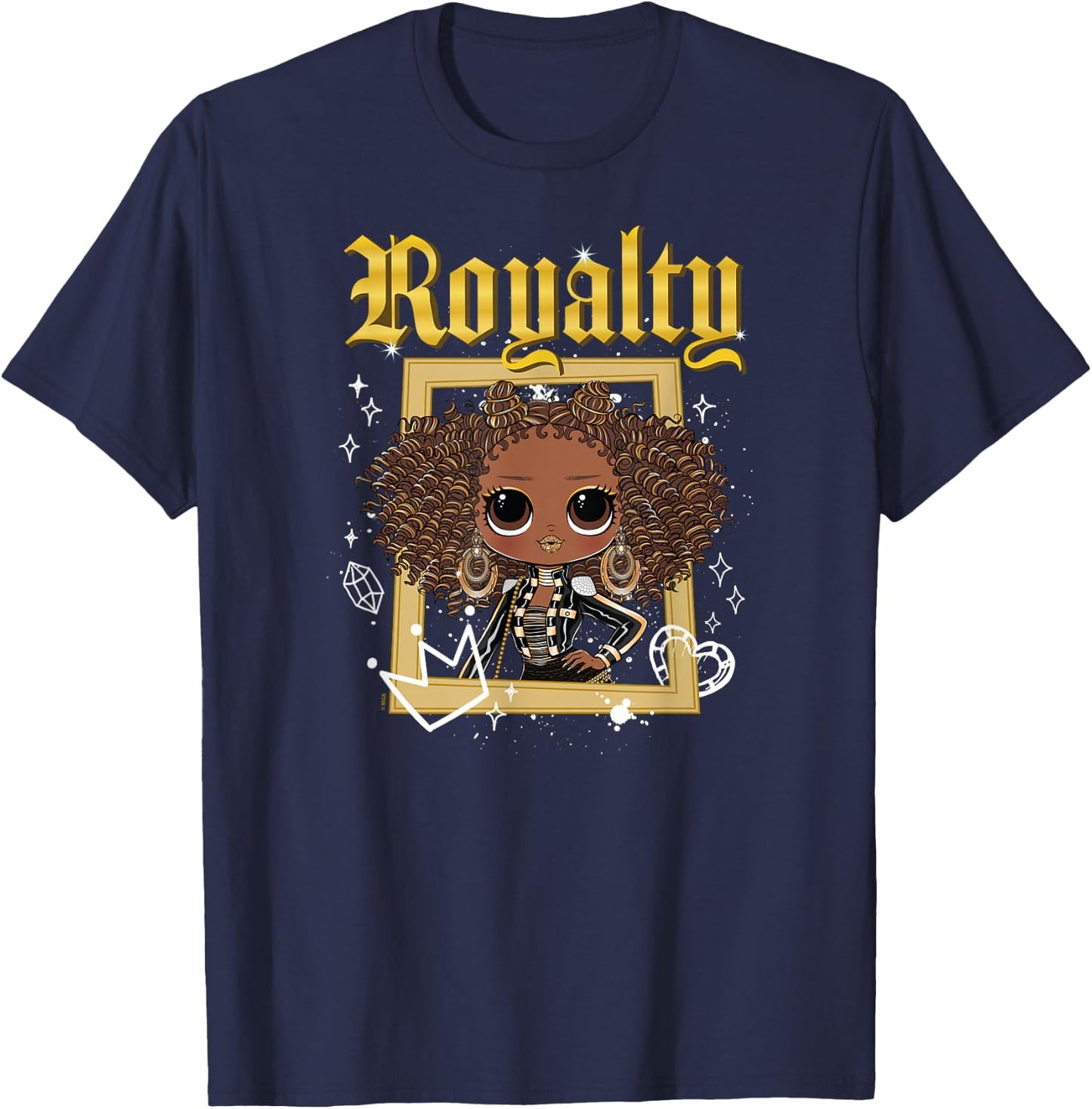 LOL OMG! - Royal Bee Frame T-Shirt - T-Shirt | Navy