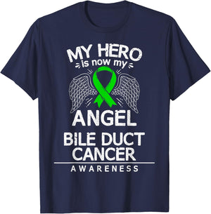 Cholangiocarcinoma Awareness Bile Duct Cancer Survivor T-Shirt - T-Shirt | Navy