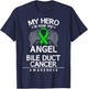 Cholangiocarcinoma Awareness Bile Duct Cancer Survivor T-Shirt - T-Shirt | Navy