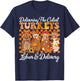 Delivering The Cutest Turkeys Labor & Delivery Thanksgiving T-Shirt - T-Shirt | Navy