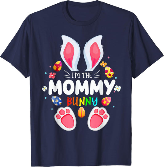 I'm The Mommy Bunny Matching Family Easter Party T-Shirt - T-Shirt | Navy