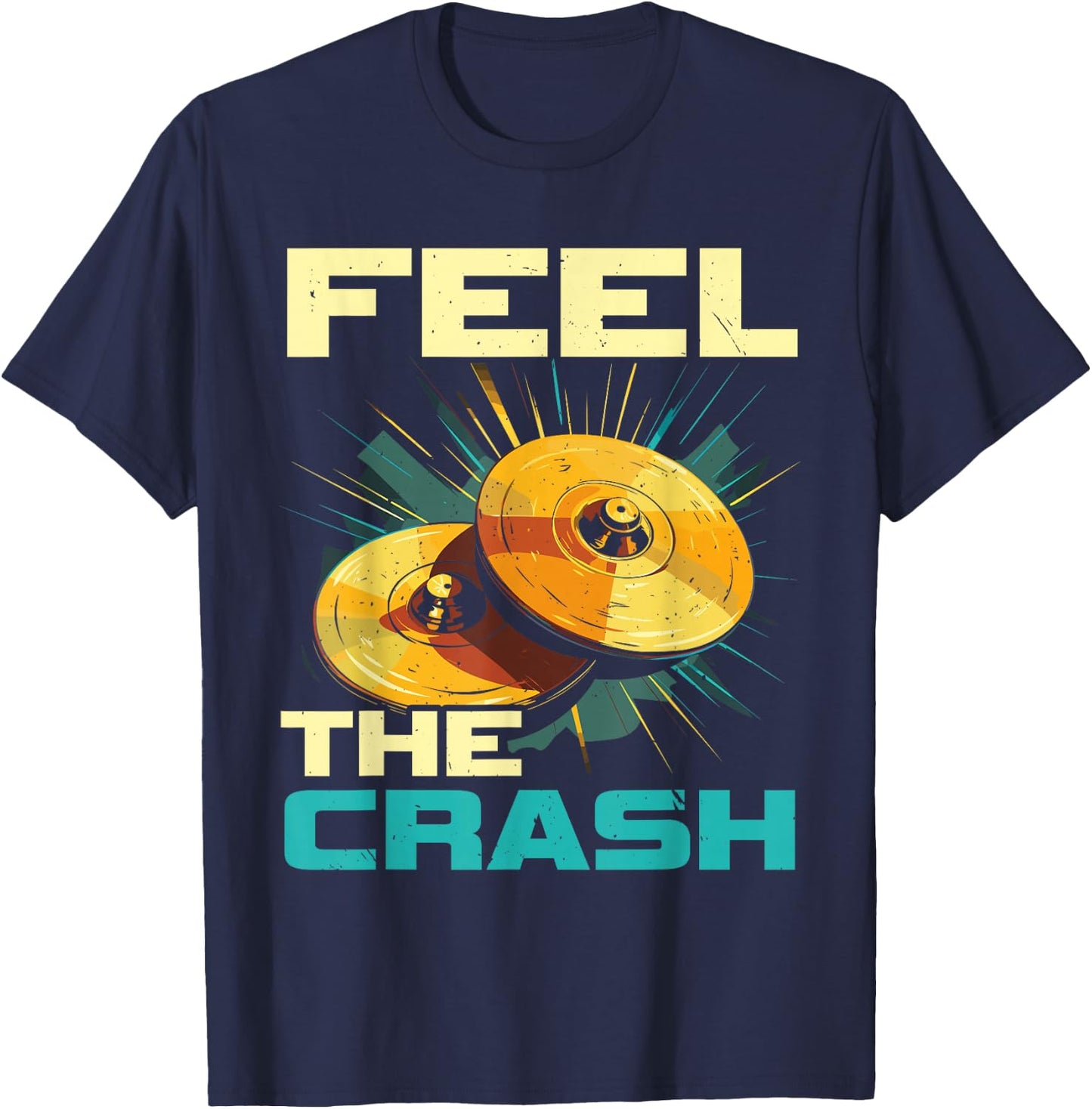 Cymbals Percussion Marching Band Cymbals Player Cymbal T-Shirt - T-Shirt | Navy