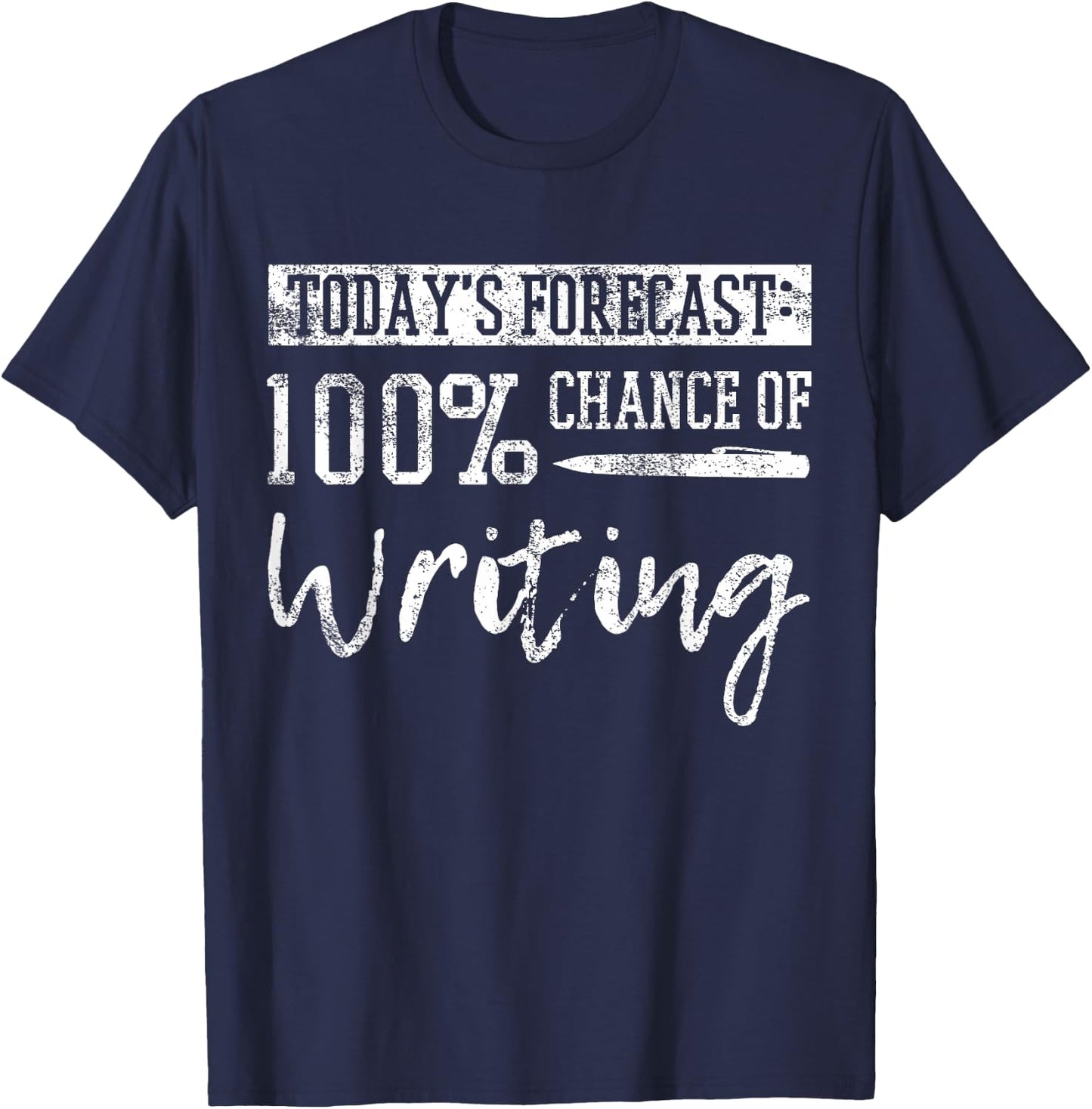 Author Journalist Teacher Writing Gift T-Shirt - T-Shirt | Navy