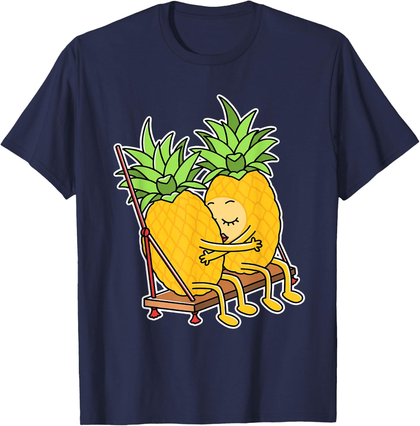 Pineapple Swinging T-Shirt - T-Shirt | Navy