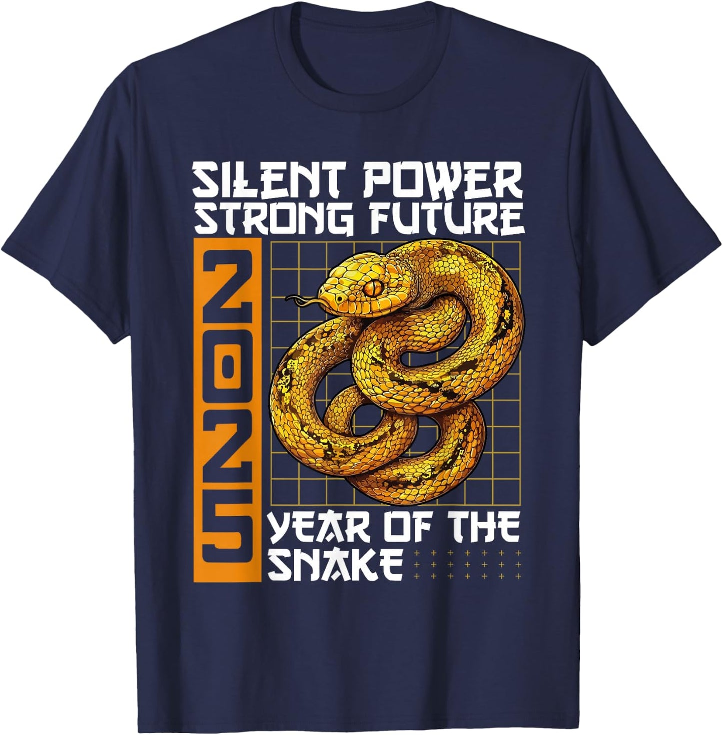 Year Of The Snake Chinese New Year 2025 T-Shirt - T-Shirt | Navy