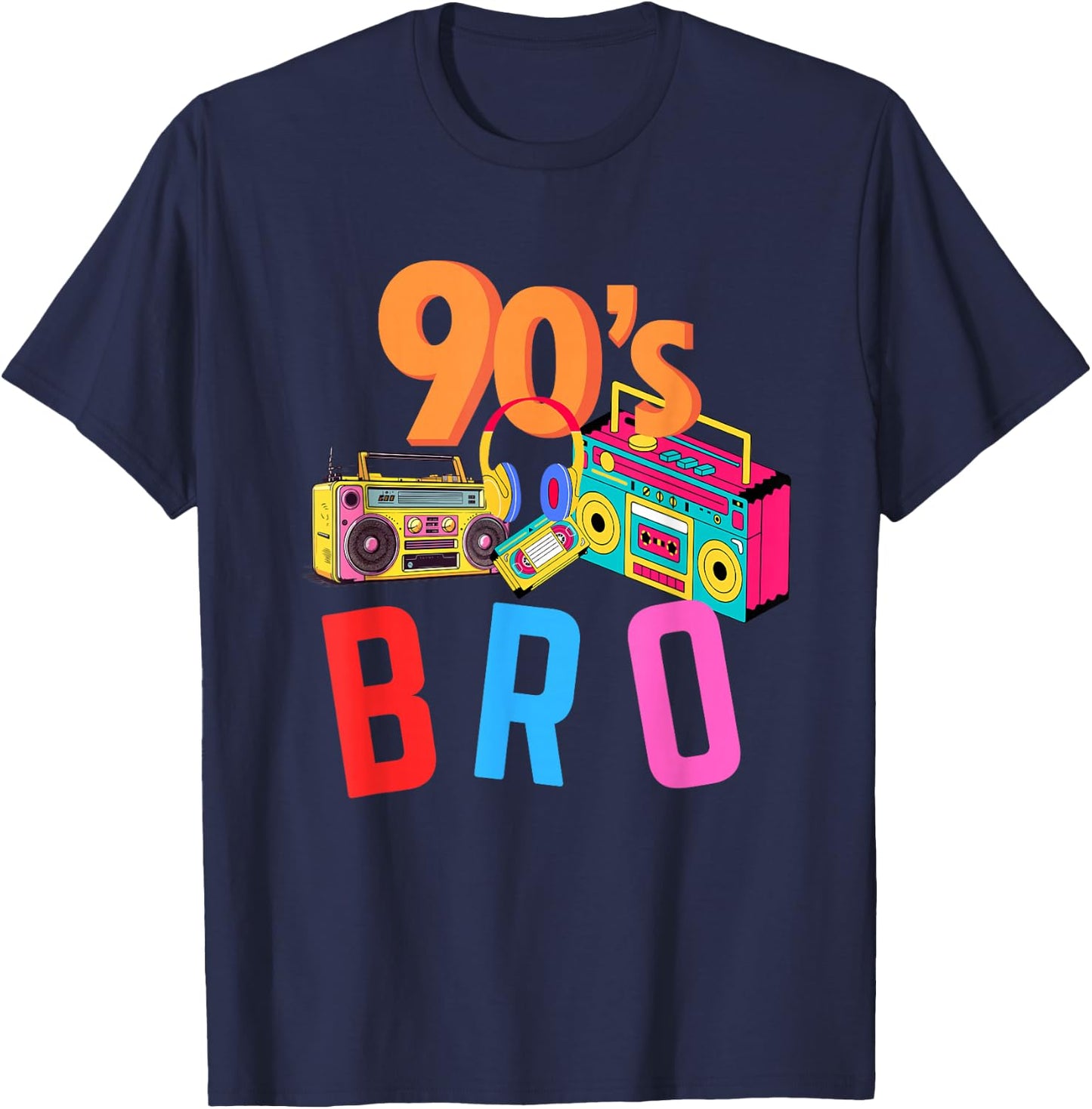 This Is My 80s Bro 80's 90's Party T-Shirt - T-Shirt | Navy