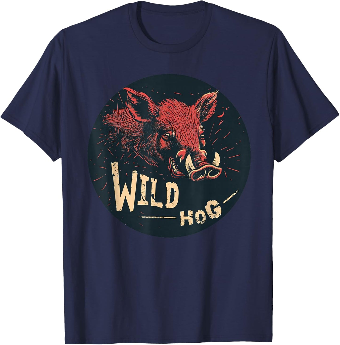 Nice looking Wild Hog Outfit for Boys and Girls T-Shirt - T-Shirt | Navy