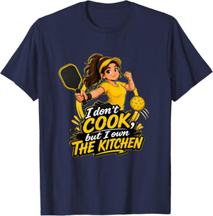 Funny Pickleball Shirts Dink Player Kitchen Joke Funny Meme T-Shirt - T-Shirt | Navy
