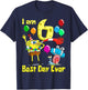 Mademark x SpongeBob SquarePants - SpongeBob I am 6 Years Old Birthday Party T-Shirt - T-Shirt | Navy
