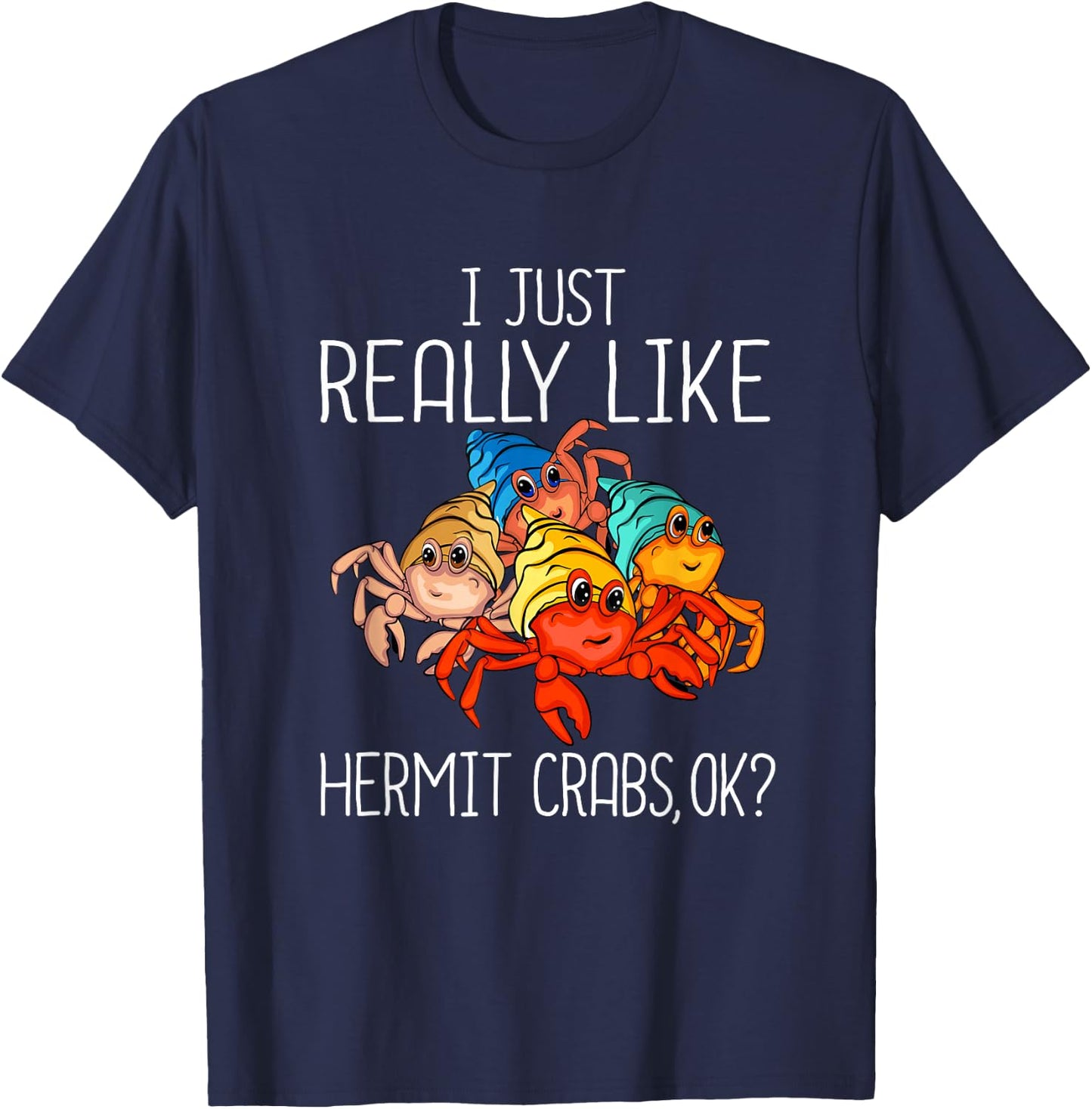 Hermit Crab Lover Fish Tank Pets Hermit Crab T-Shirt - T-Shirt | Navy
