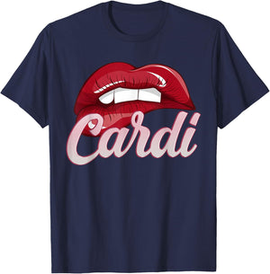 Cardi First Name Birthday Personalized Women Kids T-Shirt - T-Shirt | Navy