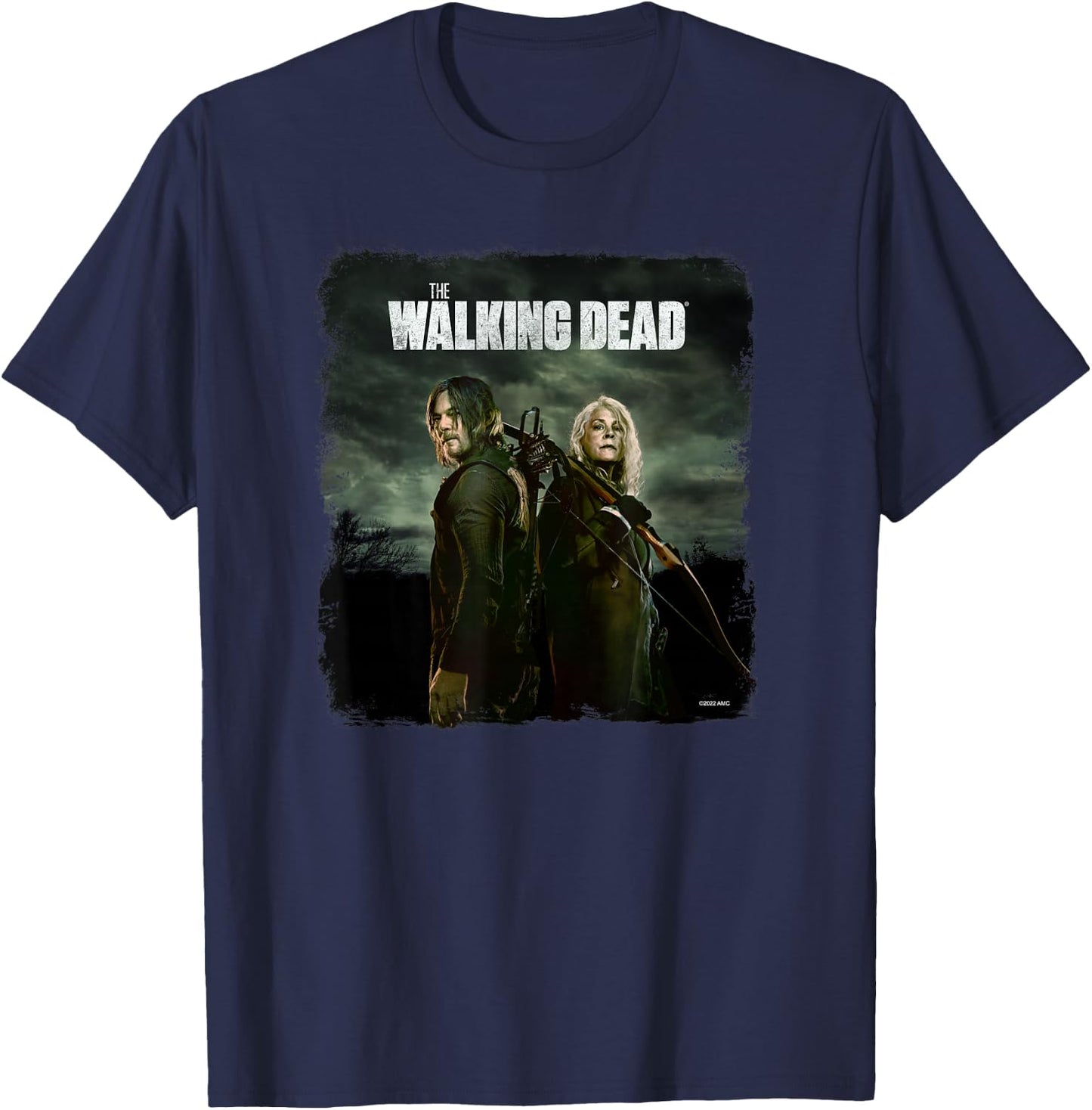 The Walking Dead Daryl and Carol Season 11 , black, s T-Shirt - T-Shirt | Navy