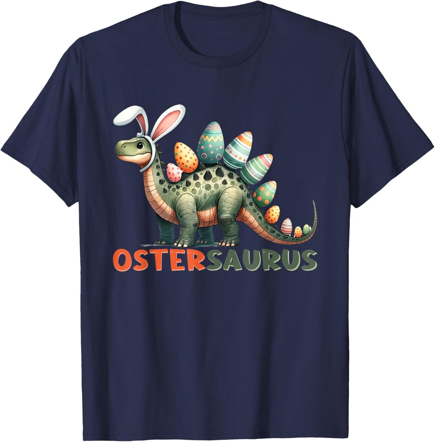 Ostergeschenke Ostern Outfit Junge Mädchen Dinosaurier Dino T-Shirt - T-Shirt | Navy