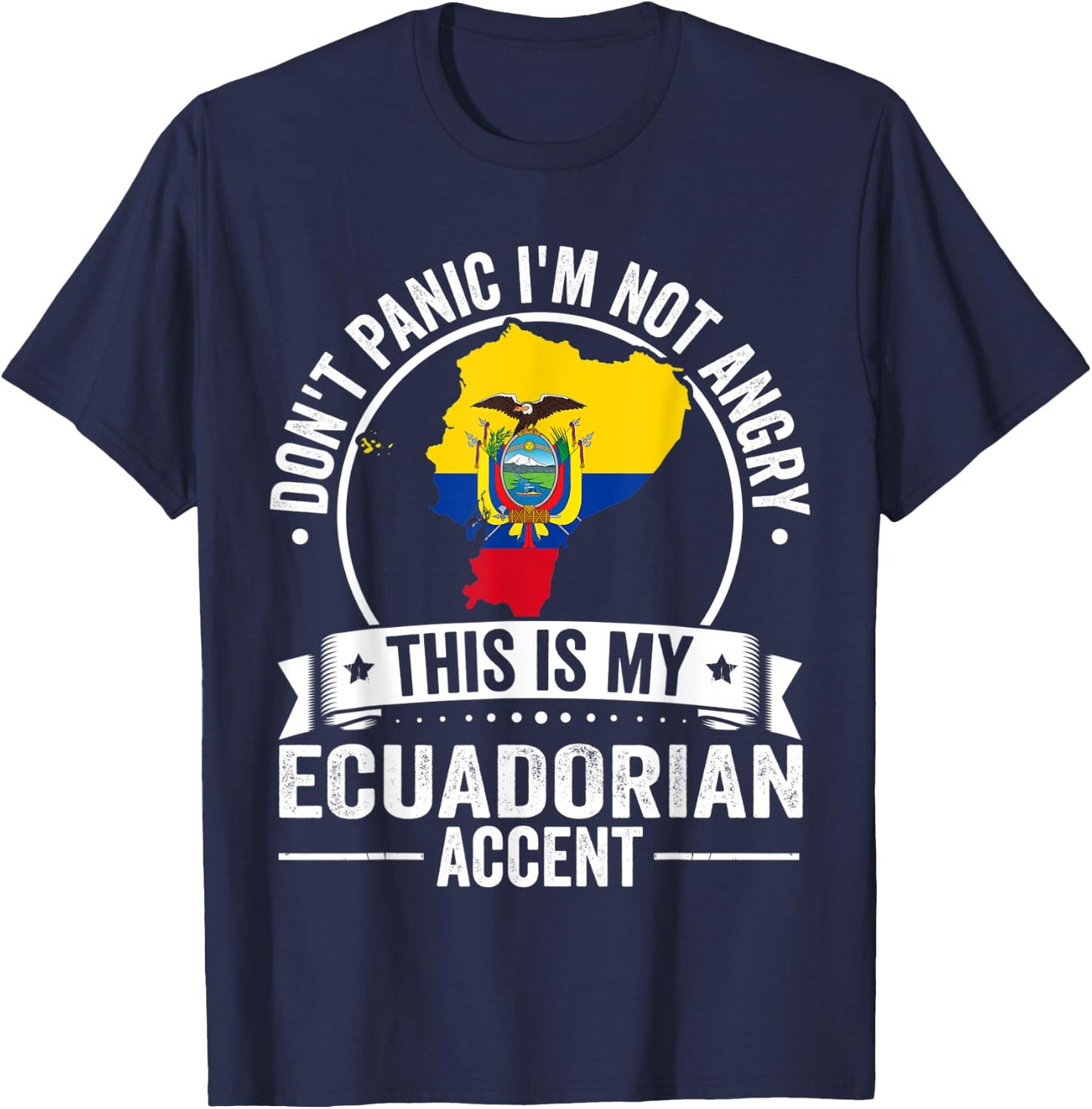 Ecuadorian Roots Outfit Funny Ecuador Heritage Men Women T-Shirt - T-Shirt | Navy