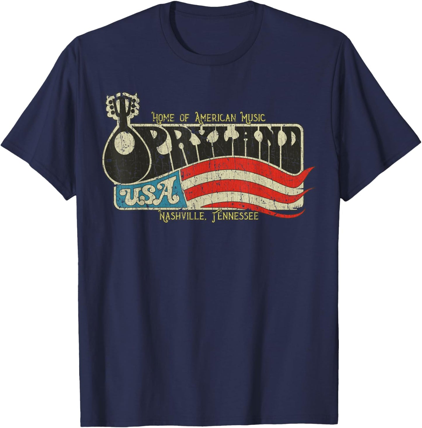 Vintage Opryland USA 1972 T-Shirt - T-Shirt | Navy