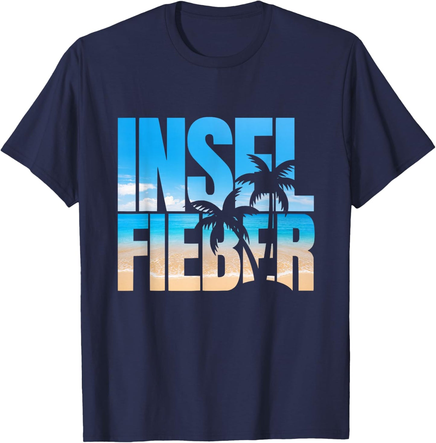 Bin schon wieder im Inselfieber Party Outfit Mallorca Sommer T-Shirt - T-Shirt | Navy