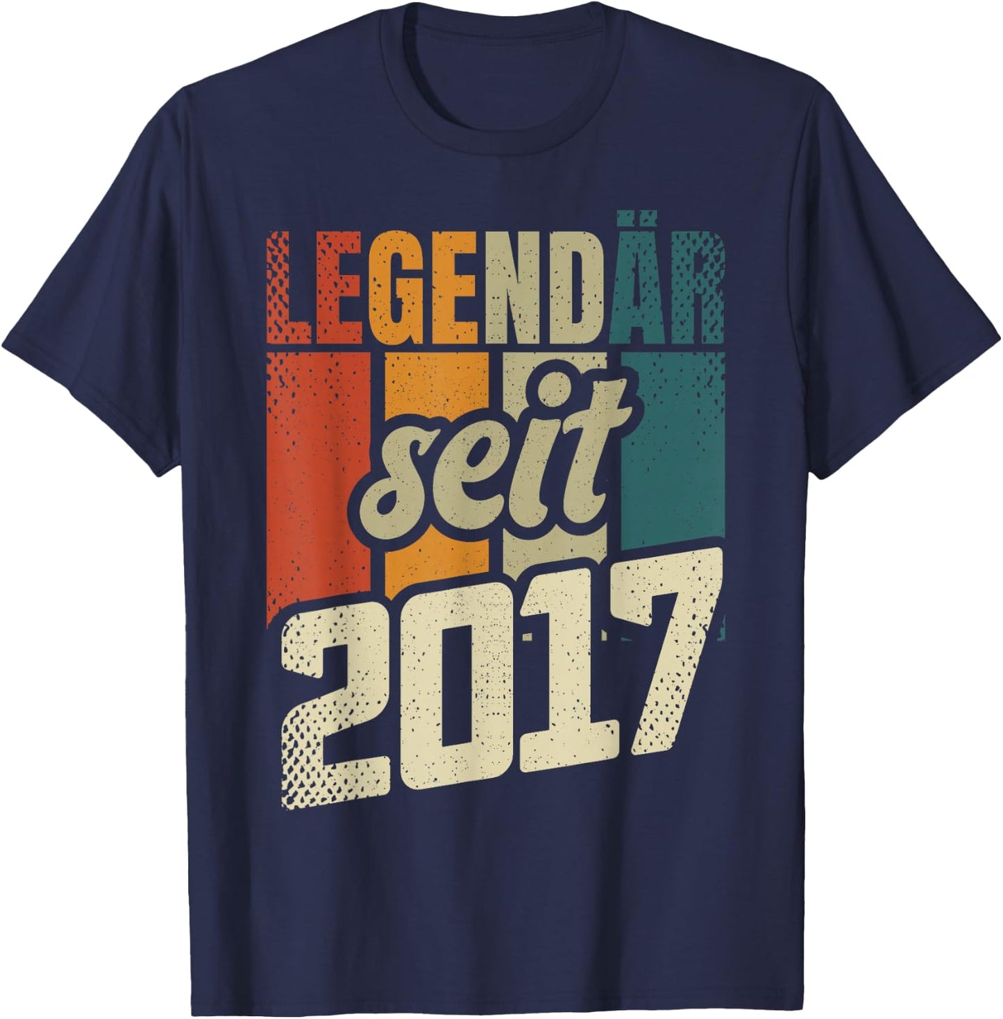 9. Geburtstag Junge Mädchen 9 Jahre 2017 Geschenk Lustig T-Shirt - T-Shirt | Navy
